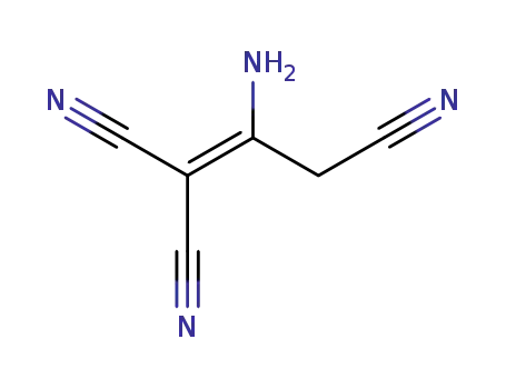 Molecular Structure of 868-54-2 (2-AMINO-1-PROPENE-1,1,3-TRICARBONITRILE)