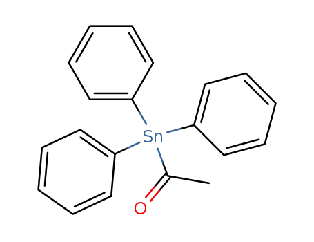 Molecular Structure of 6430-26-8 (Ethanone,1-(triphenylstannyl)-)