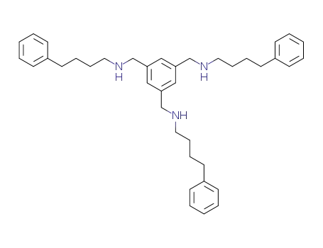 Molecular Structure of 112169-14-9 (1,3,5-Benzenetrimethanamine,N1,N3,N5-tris(4-phenylbutyl)-)