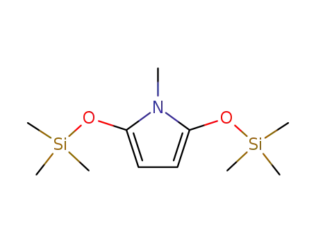 Molecular Structure of 91210-73-0 (1H-Pyrrole, 1-methyl-2,5-bis[(trimethylsilyl)oxy]-)