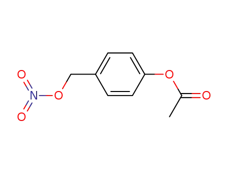 Molecular Structure of 91735-04-5 (Benzenemethanol, 4-(acetyloxy)-, nitrate)