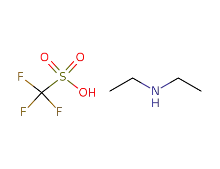 Molecular Structure of 60933-18-8 (N,N-DIETHYLAMMONIUM TRIFLUOROMETHANESULFONATE)