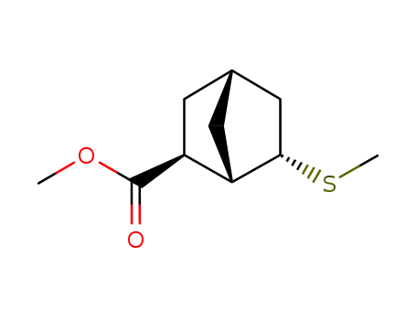 Molecular Structure of 64937-42-4 (Bicyclo[2.2.1]heptane-2-carboxylic acid, 6-(methylthio)-, methyl ester,
(2-exo,6-endo)-)