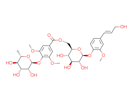 Coniferin 6'-O-(4-O-α-L-rhamnopyranosyl)-syringate