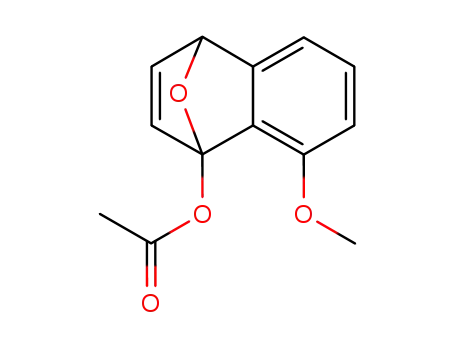Molecular Structure of 93969-61-0 (1,4-Epoxynaphthalen-1(4H)-ol, 8-methoxy-, acetate)