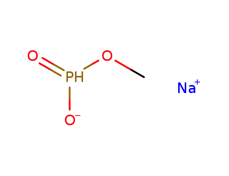 Molecular Structure of 56317-55-6 (Phosphonic acid, monomethyl ester, sodium salt)