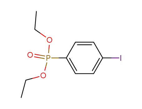 Molecular Structure of 103697-17-2 (Phosphonic acid, (4-iodophenyl)-, diethyl ester)