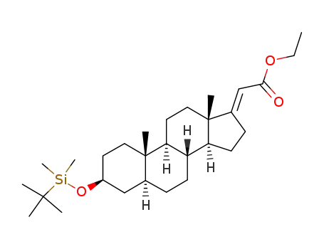 (E)-ethyl 3β-(tert-butyldimethylsiloxy)-5α-pregn-17-(20)-en-21-oate