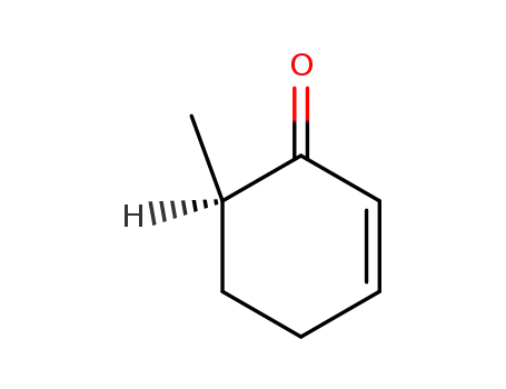 Molecular Structure of 62392-84-1 (2-Cyclohexen-1-one, 6-methyl-, (6R)-)