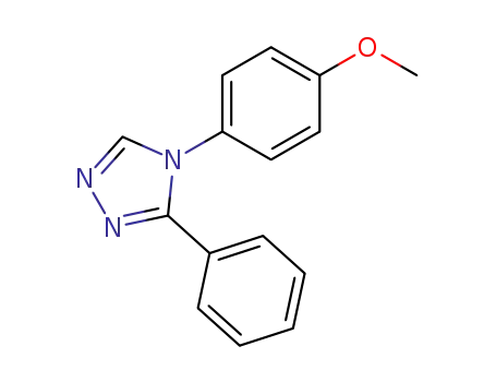 Molecular Structure of 70208-16-1 (4H-1,2,4-Triazole, 4-(4-methoxyphenyl)-3-phenyl-)