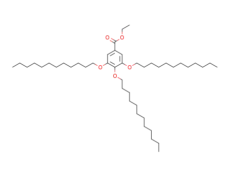 Molecular Structure of 117241-30-2 (Benzoic acid, 3,4,5-tris(dodecyloxy)-, ethyl ester)