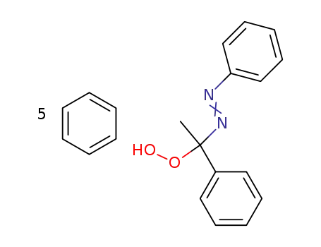 1-Phenyl-1-phenylazo-eth-1-yl-hydroperoxide; compound with benzene
