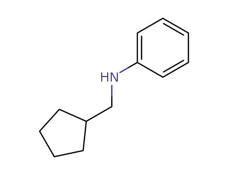 Molecular Structure of 84257-36-3 (Benzenamine, N-(cyclopentylmethyl)-)