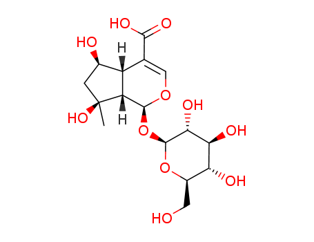 1α-(β-D-Glucopyranosyloxy)-1,4aα,5,6,7,7aα-hexahydro-5α,7α-dihydroxy-7-methylcyclopenta[c]pyran-4-carboxylic acid