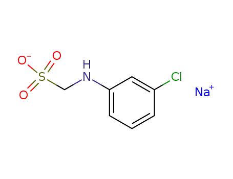 Methanesulfonic acid,1-[(3-chlorophenyl)amino]-, sodium salt (1:1) cas  28141-45-9