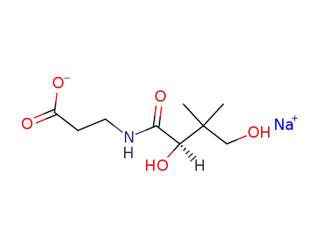 Molecular Structure of 867-81-2 (Sodium D-pantothenate)