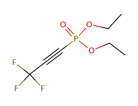 Molecular Structure of 152193-58-3 (Phosphonic acid, (3,3,3-trifluoro-1-propynyl)-, diethyl ester)