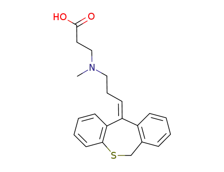 3-(Methyl-{3-[11H-10-thia-dibenzo[a,d]cyclohepten-(5Z)-ylidene]-propyl}-amino)-propionic acid
