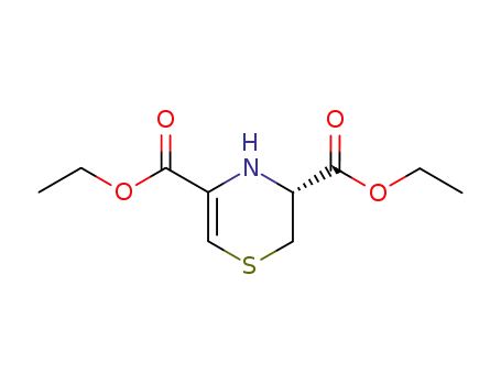 Molecular Structure of 94110-58-4 (2H-1,4-Thiazine-3,5-dicarboxylic acid, 3,4-dihydro-, diethyl ester, (R)-)