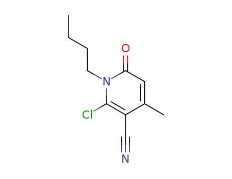 1-butyl-2-chloro-1,6-dihydro-4-methyl-6-oxo-3-pyridinecarbonitrile