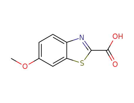 Molecular Structure of 946-13-4 (6-METHOXYBENZOTHIAZOLE-2-CARBOXYLIC ACID)