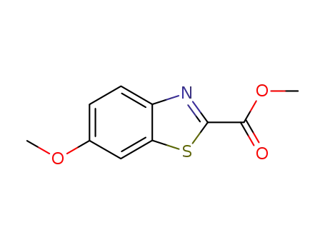 Molecular Structure of 884-22-0 (2-Benzothiazolecarboxylicacid,6-methoxy-,methylester(7CI,8CI,9CI))