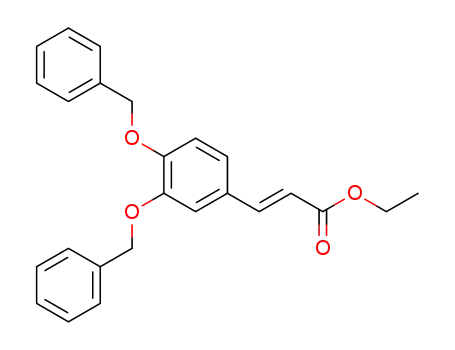 3-(3,4-bis-benzyloxy-phenyl)-acrylic acid ethyl ester