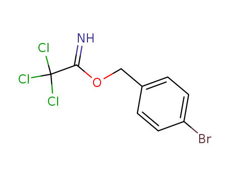 Molecular Structure of 146285-52-1 (Ethanimidic acid, 2,2,2-trichloro-, (4-bromophenyl)methyl ester)