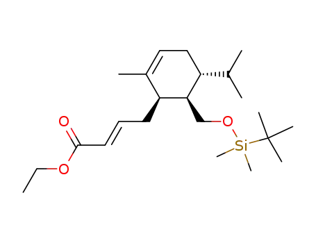 (E)-4-[(1R,5R,6R)-6-(tert-Butyl-dimethyl-silanyloxymethyl)-5-isopropyl-2-methyl-cyclohex-2-enyl]-but-2-enoic acid ethyl ester