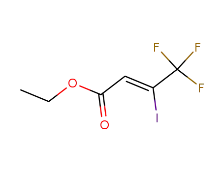 Molecular Structure of 197218-85-2 (2-Butenoic acid, 4,4,4-trifluoro-3-iodo-, ethyl ester, (2Z)-)