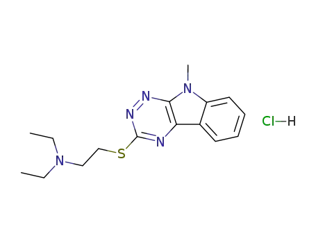 3-(2-diethylaminoethylthio)-5-methyl-1,2,4-triazino[6,5-b]indole hydrochloride