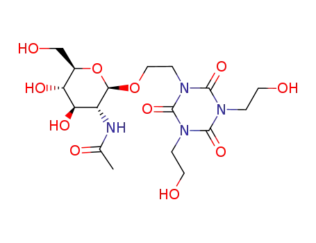 1-(2-acetamido-2-deoxy-β-D-glucopyranosylethyl)-3,5-bis(hydroxyethyl)cyanuric acid