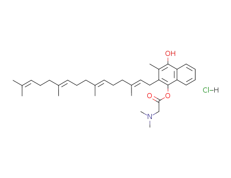 4-N,N-dimethylglycyloxy-2-methyl-3-tetraprenyl-4-hydroxy-naphthalene hydrochloride