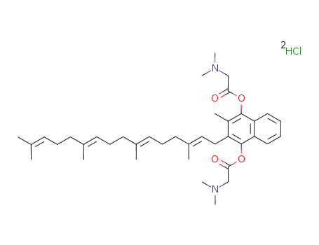 1,4-bis(N,N-dimethylglycyloxy)-2-methyl-3-tetraprenyl-4-hydroxy-naphthalene dihydrochloride