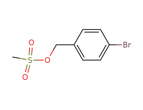 Molecular Structure of 237763-11-0 (Benzenemethanol, 4-bromo-, methanesulfonate)