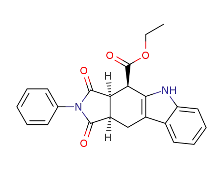 (3aR,4R,10aR)-1,3-Dioxo-2-phenyl-1,2,3,3a,4,5,10,10a-octahydro-pyrrolo[3,4-b]carbazole-4-carboxylic acid ethyl ester