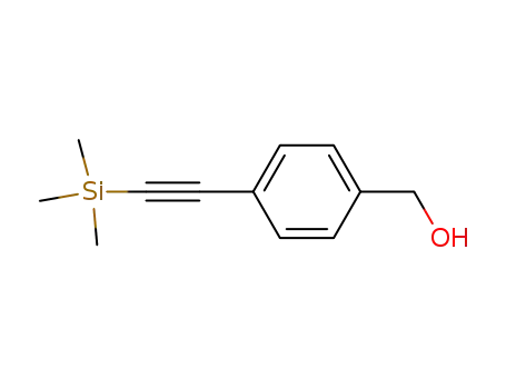 Molecular Structure of 275386-60-2 (4-(TRIMETHYLSILYLETHYNYL)BENZYL ALCOHOL)