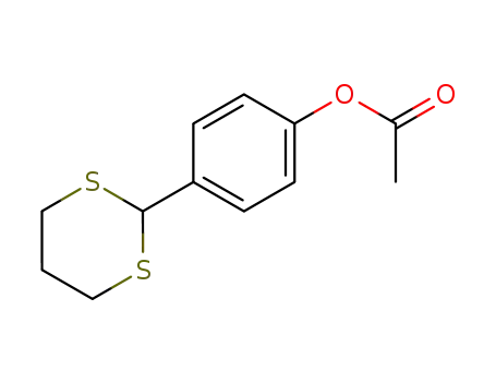 Molecular Structure of 195054-29-6 (Phenol, 4-(1,3-dithian-2-yl)-, acetate)