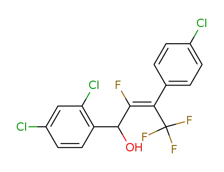 (E)-4,4,4-trifluoro-3-(4-chlorophenyl)-2-fluoro-1-(2,4-dichlorophenyl)but-2-en-1-ol