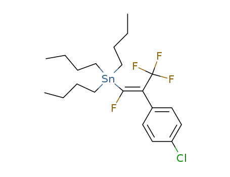 (Z)-3,3,3-trifluoro-2-(4-chlorophenyl)-1-fluoro-tributylstanylprop-1-ene