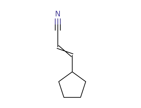 Molecular Structure of 591769-05-0 (3-CYCLOPENTYLACRYLONITRILE)