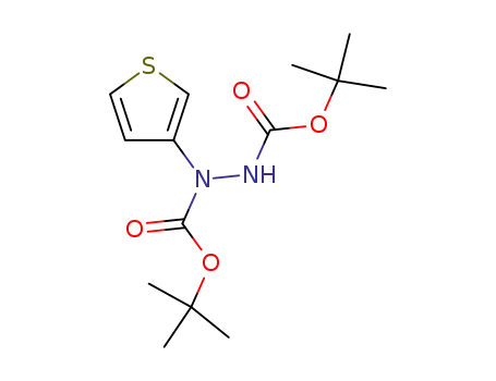 di-tert-butyl 1-(thiophen-3-yl)hydrazine-1,2-dicarboxylate