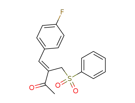 (Z)-3-Benzenesulfonylmethyl-4-(4-fluoro-phenyl)-but-3-en-2-one