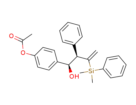 4-[(1SR,2SR)-3-(1,1-dimethyl-1-phenylsilyl)-1-hydroxy-2-phenyl-3-butenyl]phenyl acetate