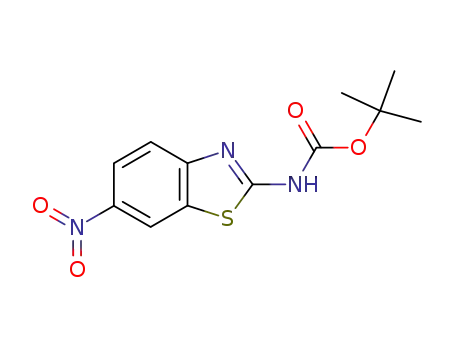 (6-nitrobenzothiazol-2-yl)carbamic acid tert-butyl ester