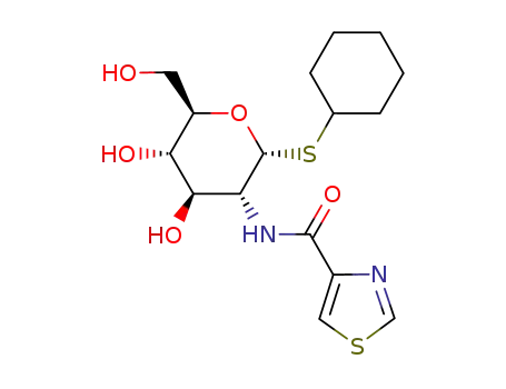 cyclohexyl 2-deoxy-2-(thiazole-4-carbonylamino)-1-thio-α-D-glucopyranoside