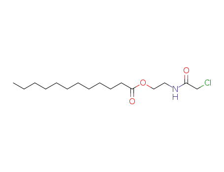 Molecular Structure of 873009-81-5 (Dodecanoic acid, 2-[(chloroacetyl)amino]ethyl ester)