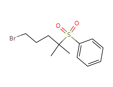 Molecular Structure of 794533-95-2 (Benzene, [(4-bromo-1,1-dimethylbutyl)sulfonyl]-)