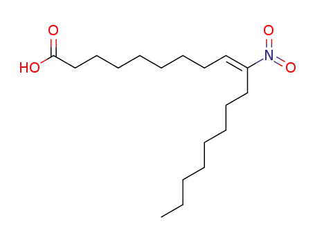 Molecular Structure of 875685-46-4 (10-Nitro Oleic Acid)