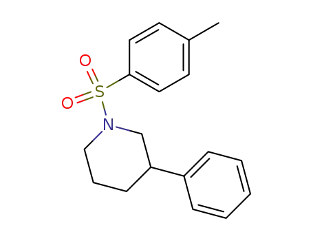 Molecular Structure of 906360-21-2 (Piperidine, 1-[(4-methylphenyl)sulfonyl]-3-phenyl-)